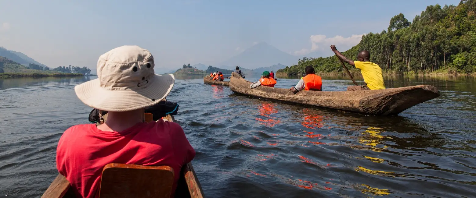 Canoeing nature view